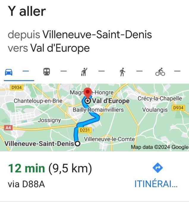 Charmant Appartement 2 Pieces Proche Disneyland Villeneuve-Saint-Denis Экстерьер фото